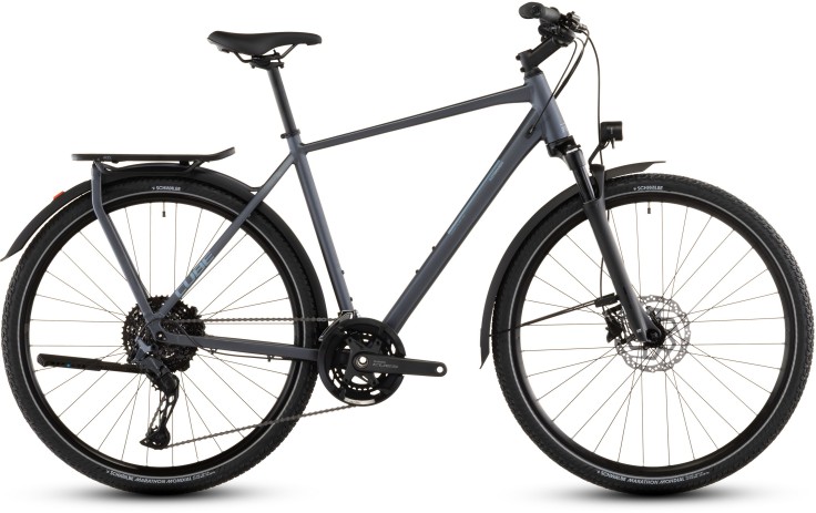 Dviratis Cube Kathmandu EXC metallicgrey'n'chrome 2026