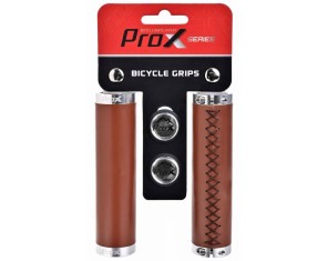 Vairo rankenėlės ProX GP-91B 130mm Lock-on eco-leather brown