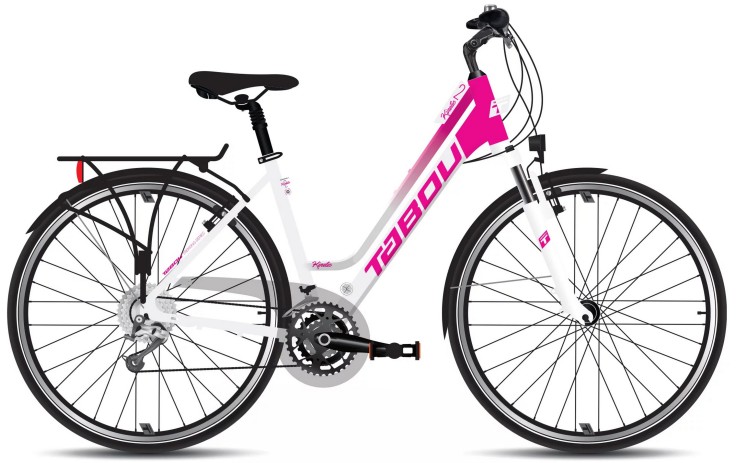 Dviratis Tabou Kinetic 2 W white-fuxia