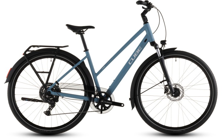 Dviratis Cube Touring ONE Trapeze bluebird'n'grey 2026