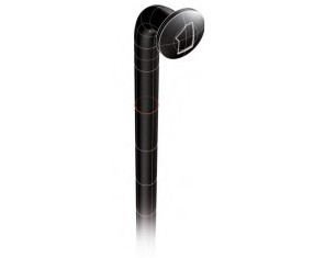 Stipinas Mach1 PLUS 2.00mm 18/8 stainless 14G black 272mm