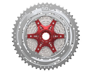 Galinis žvaigždžių blokas SunRace CSMX80 11-speed 11-50T metallic