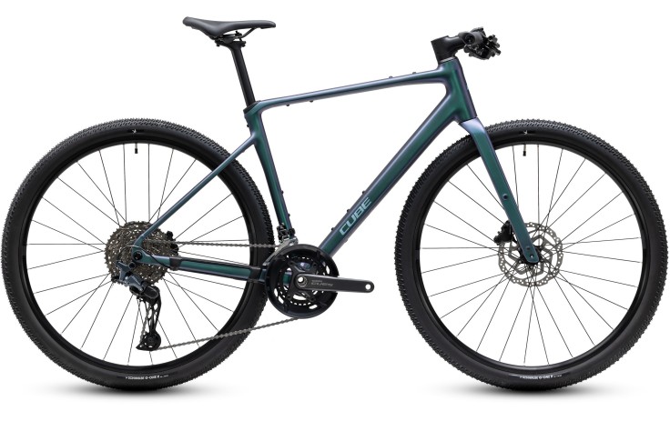 Dviratis Cube Nulane Race smaragdgrey'n'prizm 2027