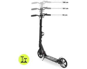 Paspirtukas HyperMotion Skyline black