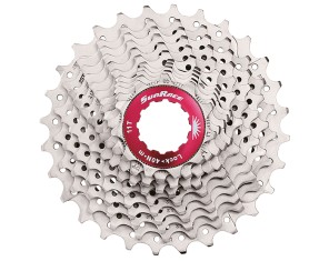 Galinis žvaigždžių blokas SunRace CSRX11 11-speed metallic