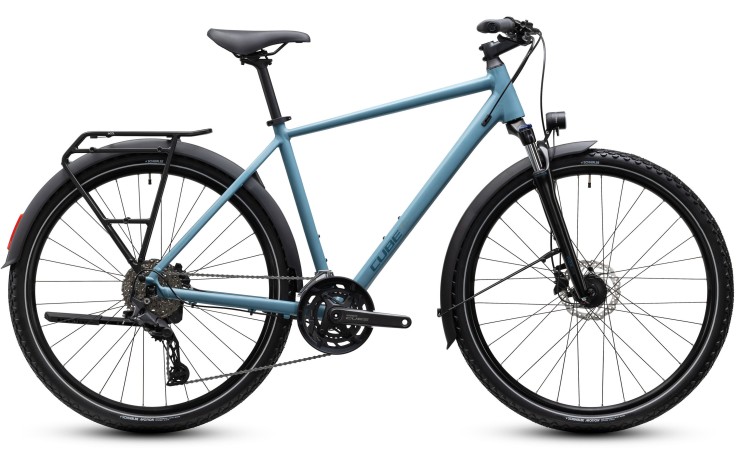 Dviratis Cube Nature Pro FE surfblue'n'blue 2027