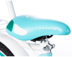Dviratis Karbon Kitty 16 turquoise-white