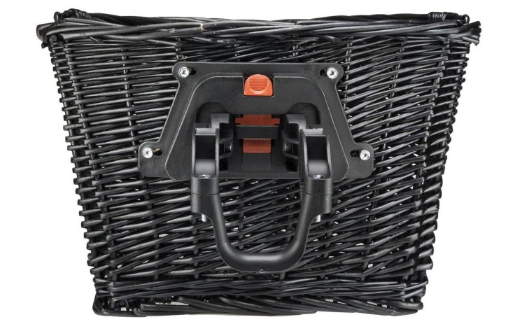 Krepšelis priekiui Azimut Wicker NEW laikiklis 35x26x22cm black