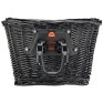 Krepšelis priekiui Azimut Wicker NEW laikiklis 35x26x22cm black