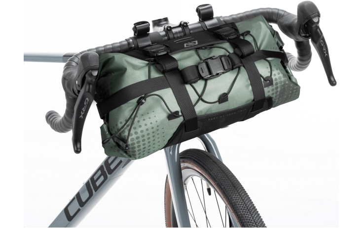 Krepšys/dėtuvė ant vairo ACID Pack Pro 15 black'n'green