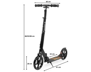 Paspirtukas HyperMotion Vibe black