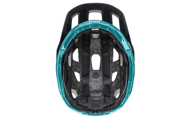 Šalmas Uvex react black-teal matt