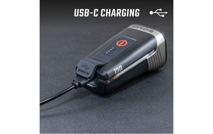 Priekinė lempa Sigma Aura 120 Link USB