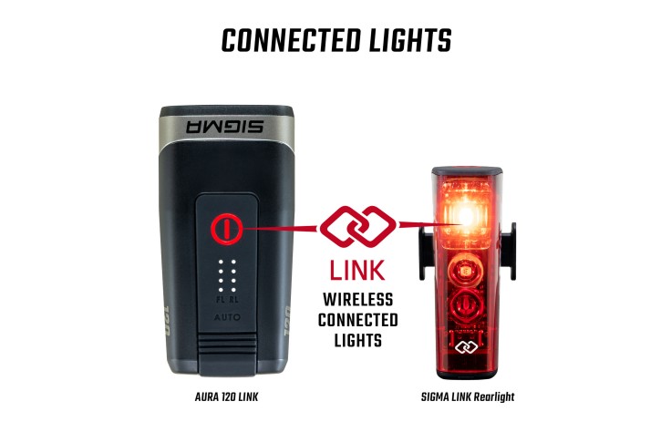 Priekinė lempa Sigma Aura 120 Link USB