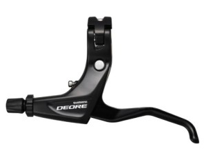 Stabdžių rankenėlė V-Brake Shimano DEORE BL-T610 2-finger left black Stabdžių rankenėlė V-Brake Shimano DEORE BL-T610 2-finger left black