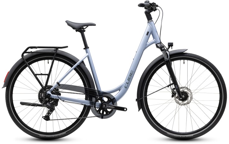 Dviratis Cube Touring ONE Easy Entry silverblue'n'reflex 2027