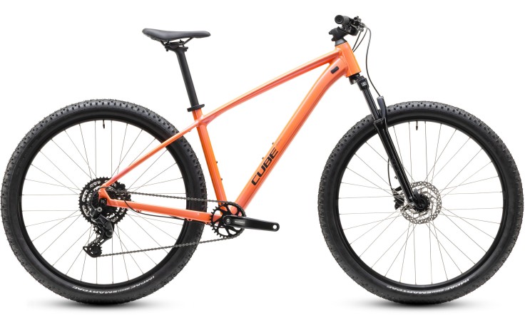 Dviratis Cube Aim ONE 27.5 salmon'n'black 2027