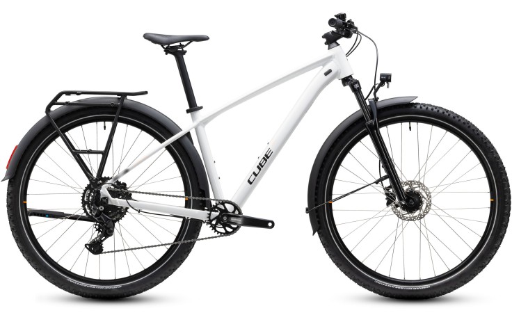 Dviratis Cube Aim ONE FE 27.5 metallicwhite'n'black 2027