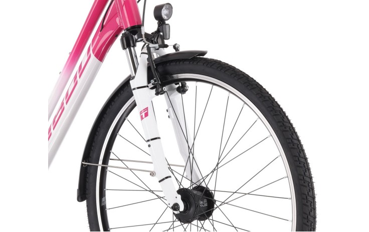 Dviratis Tabou Kinetic 2 W white-fuxia