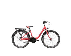Children's bicycle S´COOL Wave Steel LTD, 24 coral/red