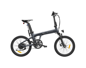 Folding electric bicycle ADO A20S AIR with front suspension, gray