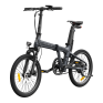 Folding electric bicycle ADO A20S AIR with front suspension, gray