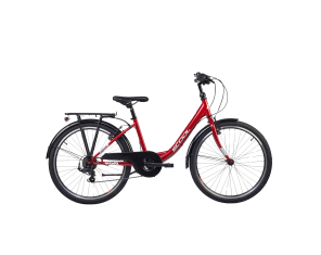 Children's bicycle S'COOL chiX, 24 Red/White