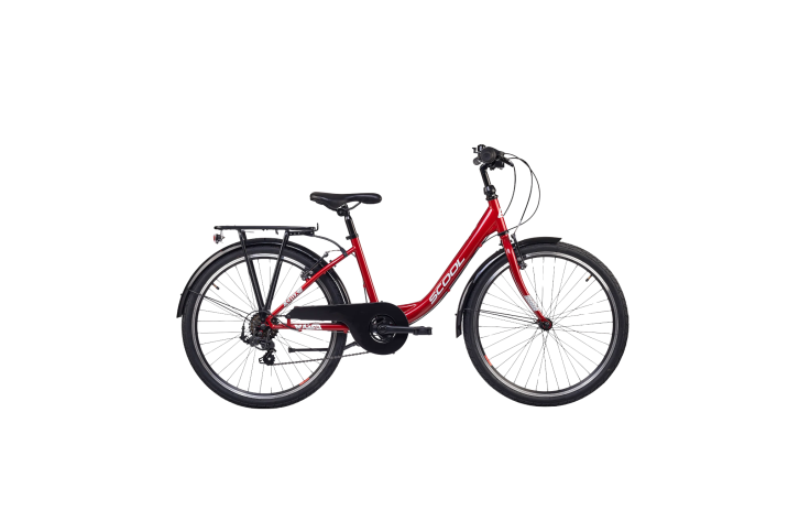 Children's bicycle S'COOL chiX, 24 Red/White