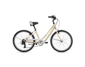 Girls' bike LIV Flourish 24, Cream